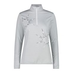 Golf damska turystyczne CMP 34L4246. Szare swetry damskie CMP, l, bez wzorów, sportowe, bez kołnierzyka, bez ramiączek, bez kaptura. Za 274.00 zł.