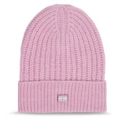 Czapka Tommy Jeans. Czerwone czapki i kapelusze damskie Tommy Jeans, na zimę, bez wzorów, z jeansu. Za 219.99 zł.