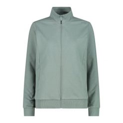 Damska bluza dresowa CMP. Zielone bluzy damskie CMP, bez wzorów, z dresówki, bez kaptura. Za 245.80 zł.