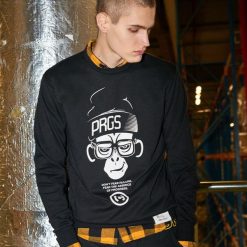 Bluza z nadrukiem z kolekcji Progress - Czarny. Bluzy męskie marki Cropp. Za 99.99 zł.