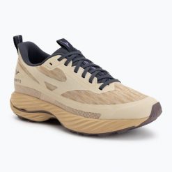 Buty do biegania damskie Mizuno Wave Rider TT 3. Brązowe obuwie sportowe damskie Mizuno, bez wzorów, z materiału, do biegania, mizuno wave. Za 489.99 zł.