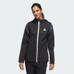 Kurtka RAIN.RDY. Czarne kurtki damskie Adidas, l, bez wzorów, z materiału, bez kaptura. Za 649.00 zł.