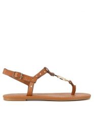 Beverly Hills Polo Club Sandały WYL3893-1 Brązowy. Brązowe sandały damskie Beverly Hills Polo Club, bez wzorów, z syntetyku, bez obcasa, na płaskiej podeszwie, bez zapięcia. Za 139.99 zł.