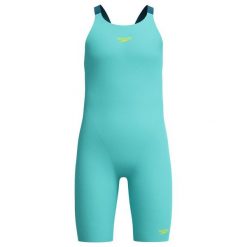 Dziewczęcy Jednoczęściowy Kostium Kąpielowy Endurance+ Z Odkrytymi Plecami. Niebieskie stroje kąpielowe dla dziewczynek Speedo, bez wzorów. Za 294.99 zł.