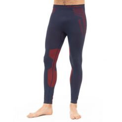 Legginsy termoaktywne Męskie Brubeck DRY. Czerwone legginsy sportowe męskie Brubeck, m, bez wzorów, z elastanu, do biegania. Za 129.99 zł.