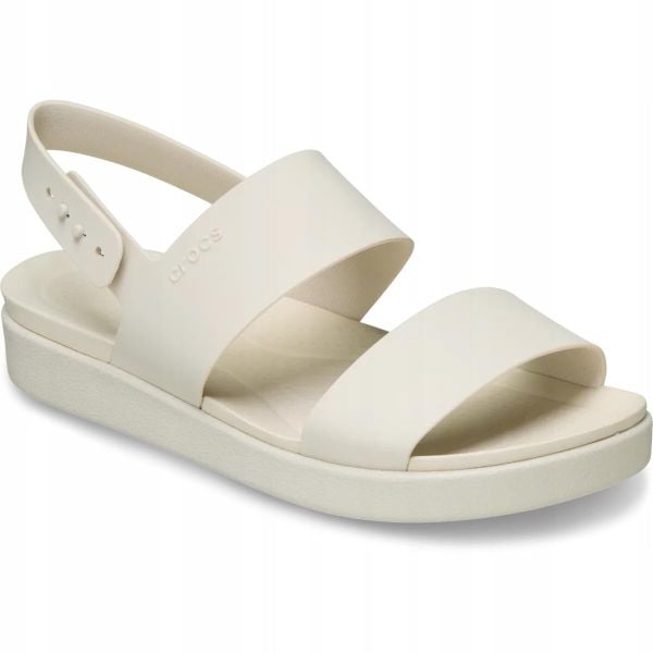 Sandały dla Kobiet Crocs Brooklyn Backstrap Low. Czarne sandały damskie Crocs, bez wzorów, z materiału, bez obcasa, na obcasie, bez zapięcia. Za 239.99 zł.