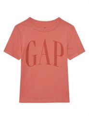 Gap T-Shirt 708411-02 Pomarańczowy Regular Fit. Brązowe t-shirty dla chłopców GAP, bez wzorów, z bawełny, bez ramiączek. Za 49.99 zł.