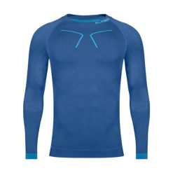Bluza termoaktywna trekkingowa męska Alpinus Tactical Base Layer. Niebieskie bluzy męskie Alpinus, m, bez wzorów, z elastanu, bez kaptura. Za 179.00 zł.