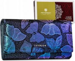 Peterson Skórzany damski portfel Peterson PTN 42122-ONBF NoSize. Portfele damskie Peterson, bez wzorów. Za 213.29 zł.