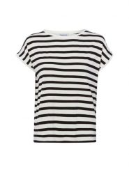 More & More Koszulka Kobiety wiskoza czarny, 40. Czarne t-shirty damskie More & More, bez wzorów, z wiskozy, eleganckie, bez kołnierzyka. Za 139.95 zł.
