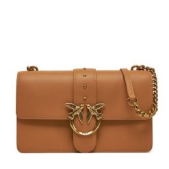 Torebka PINKO. Brązowe listonoszki damskie Pinko, bez wzorów, bez dodatków. Za 759.99 zł.