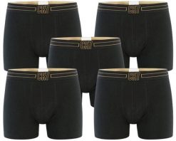 CR7 Cristiano Ronaldo Bokserki 5-pack – Czarny/Złoty, Rozmiar M. Czarne bokserki męskie Cruyff, m, bez wzorów, z bawełny. Za 228.99 zł.