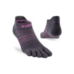 Skarpety do biegania damskie Injinji Run Lightweight No-Show. Czerwone skarpety damskie Injinji, bez wzorów. Za 69.99 zł.