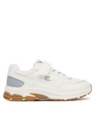 Calvin Klein Sneakersy V1X9-83483-1695 S Kremowy. Białe buty sportowe dziewczęce Calvin Klein, bez wzorów, ze skóry, bez zapięcia. Za 364.99 zł.