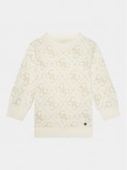 Guess Sukienka dzianinowa K3BK28 Z39N0 Écru Relaxed Fit. Sukienki dla dziewczynek Guess, z aplikacjami, z dzianiny, bez ramiączek. Za 319.99 zł.