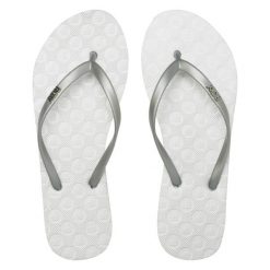 Sandały dla Kobiety VIVA IV. Szare klapki damskie Roxy, bez wzorów, z materiału, bez obcasa, bez zapięcia. Za 74.99 zł.