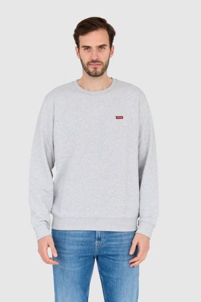 GUESS Szara męska bluza regular fit, Rozmiar S. Szare bluzy męskie Guess, l, z aplikacjami, bez kaptura. W wyprzedaży za 190.99 zł.