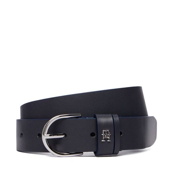 Pasek Tommy Hilfiger. Niebieskie paski damskie Tommy Hilfiger, bez wzorów. Za 229.99 zł.