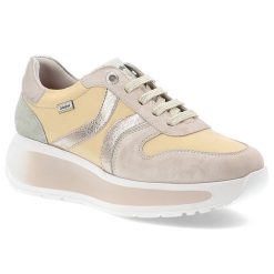 Beżowe Sneakersy Callaghan Modne Obuwie Damskie Na Platformie. Brązowe półbuty damskie Callaghan, bez wzorów, ze skóry, bez obcasa, na platformie, bez zapięcia. Za 649.00 zł.