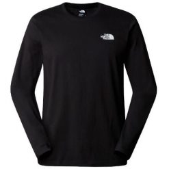 Bluza turystyczna męska The North Face M L/S Simple Dome Tee. Czarne bluzy męskie The North Face, l, bez wzorów, bez kaptura. Za 139.00 zł.
