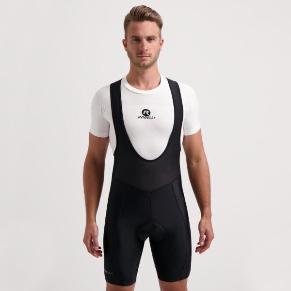 Spodenki rowerowe męskie Rogelli Econ. Czarne krótkie spodenki sportowe męskie Rogelli, l, bez wzorów, rowerowe. W wyprzedaży za 112.00 zł.