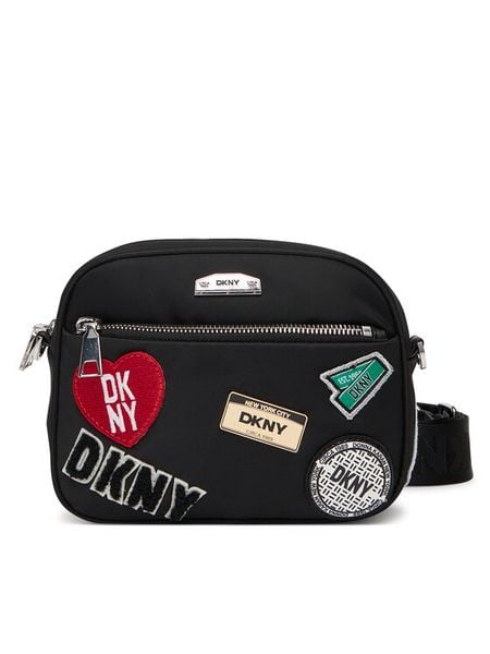 DKNY Torebka R52EEK29 Czarny. Czarne listonoszki damskie DKNY, bez wzorów, z materiału, bez dodatków. Za 409.99 zł.