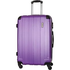 Walizka w kolorze fioletowym - 36 l. Walizki męskie marki Platinium, z materiału. W wyprzedaży za 179.95 zł.