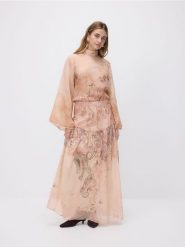 Wzorzysta spódnica - wielobarwny. Spódnice damskie Reserved, l, bez wzorów, z tkaniny. Za 199.99 zł.