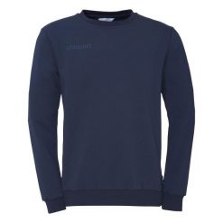 Bluza Uhlsport Essential. Białe bluzy sportowe męskie Uhlsport, bez wzorów, prążkowane, bez kaptura, do piłki nożnej. Za 212.50 zł.