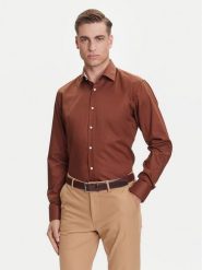 BOSS Koszula H-Joe 50545145 Beżowy Regular Fit. Brązowe koszule męskie Boss, m, bez wzorów, z bawełny, biznesowe, bez kołnierzyka, bez ramiączek. Za 469.99 zł.