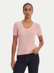 Fracomina Sweter FR26ST7031K547R9 Koralowy Regular Fit. Pomarańczowe swetry damskie Fracomina, s, bez wzorów, bez kołnierzyka, bez ramiączek, bez kaptura. Za 459.99 zł.