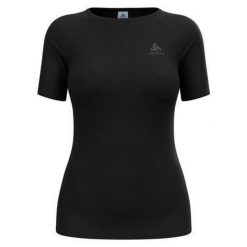 Koszulka termoaktywna damska Odlo Merino PW 140 Seamless BL Top Crew Neck SS. Czarne bielizna termoaktywna damska Odlo, l, bez wzorów, bez ramiączek. Za 370.99 zł.
