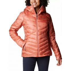 Kurtka zimowa damska Columbia Joy Peak z kapturem. Czerwone kurtki damskie Columbia, na zimę, m, bez wzorów, z kapturem. Za 749.00 zł.