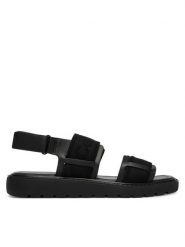 Calvin Klein Sandały Sq Molded Sandal Webb HW0HW02872 Czarny. Czarne sandały damskie Calvin Klein, bez wzorów, z materiału, bez obcasa, na płaskiej podeszwie, bez zapięcia. Za 409.99 zł.