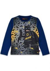 Koszulka Dziecięca z Długim Rękawem LEGO Batman Tano 601 Niebieska. Niebieskie t-shirty dla chłopców LEGO, bez wzorów, z bawełny, bez ramiączek. Za 69.99 zł.