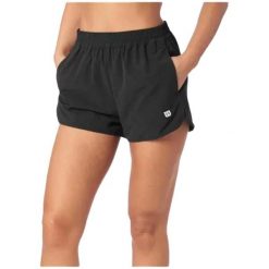 Spodenki damskie Wilson Team W. Czarne szorty sportowe damskie Wilson, bez wzorów, sportowe, tenisowe. Za 239.00 zł.