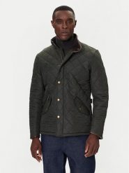 Barbour Kurtka przejściowa MQU0281GN72 Zielony Slim Fit. Zielone kurtki męskie Barbour, m, bez wzorów, z syntetyku, bez kaptura. Za 1,279.00 zł.
