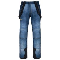 Męskie softshellowe spodnie narciarskie Kilpi JEANSO-M. Niebieskie spodnie snowboardowe męskie Kilpi, m, bez wzorów, narciarskie. Za 422.05 zł.