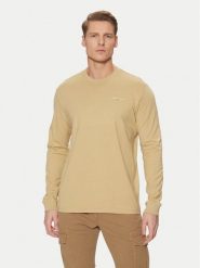 Tommy Jeans Longsleeve Linear DM0DM21138 Beżowy Slim Fit. Brązowe bluzki z długim rękawem męskie Tommy Jeans, m, bez wzorów, z bawełny, bez kołnierzyka. Za 109.99 zł.