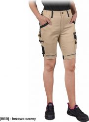 Leber&Hollman LH-SAND-TS - Damskie spodnie ochronne do pasa SAND z krótkimi nogawkami, 4 kieszenie, pętelki, 97% bawełna, 3% spandex, 180 g/m2, Cordur. Brązowe spodnie sportowe damskie Leber&Hollman, m, bez wzorów, z bawełny. Za 118.10 zł.