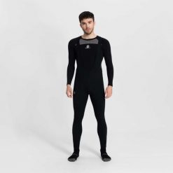 Spodnie rowerowe męskie Rogelli TAVON, ocieplane. Czarne spodnie sportowe męskie Rogelli, na zimę, m, bez wzorów, z materiału, rowerowe. Za 456.99 zł.