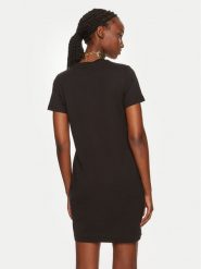 Just Cavalli Sukienka codzienna 76PAOE04 Czarny Regular Fit. Czarne sukienki damskie Just Cavalli, na co dzień, s, bez wzorów, z bawełny, bez kołnierzyka, bez ramiączek, proste. Za 339.99 zł.