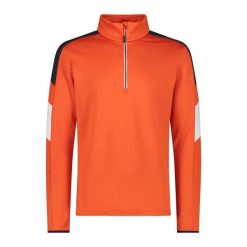 Bluza z pół zamkiem błyskawicznym CMP. Brązowe bluzy męskie CMP, na zimę, m, bez wzorów, bez kaptura. Za 331.90 zł.