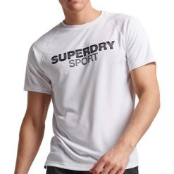T-shirt Superdry Biały Męski. Białe t-shirty męskie Superdry., m, bez wzorów, z poliesteru, bez kołnierzyka. Za 133.40 zł.