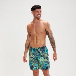 Spodenki szorty męskie Speedo Digital Print Leis. Zielone krótkie spodenki sportowe męskie Speedo, m, bez wzorów, z poliesteru. Za 161.38 zł.