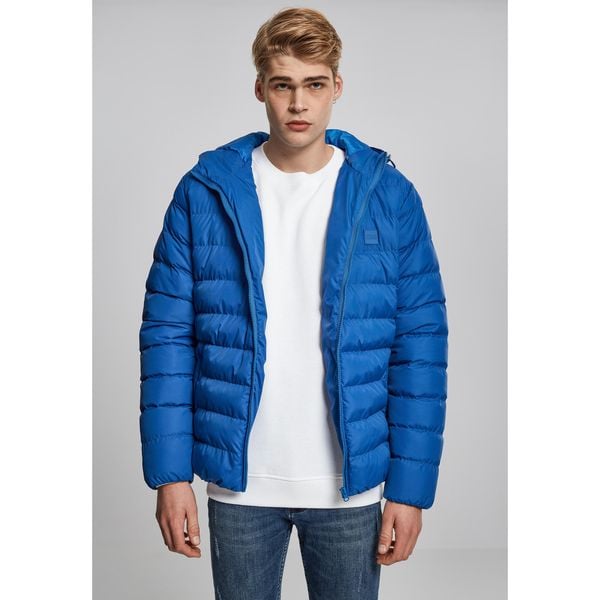 Parka Urban Classic basic bubble. Białe kurtki męskie Urban Classics, na zimę, m, bez wzorów, z puchu, bez kaptura. Za 243.50 zł.