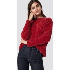 NA-KD Sweter Chenille - Red. Swetry damskie marki NA-KD. Za 100.95 zł.