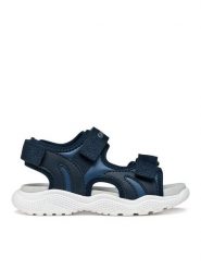 Geox Sandały J Sandal Splush Boy J65GPA 05415 C0700 D Granatowy. Niebieskie sandały chłopięce Geox, ze skóry, bez zapięcia. Za 229.99 zł.