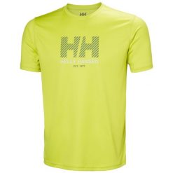 Koszulka Helly Hansen Tech Graphic 2.0. Zielone koszulki sportowe męskie Helly Hansen, s, bez wzorów, bez kołnierzyka, bez ramiączek, trekkingowe. Za 205.50 zł.