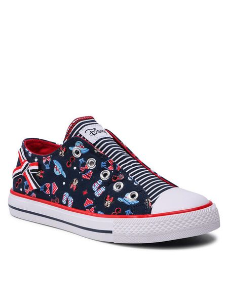 Minnie Mouse Trampki CF2172-105DSTC Granatowy. Niebieskie trampki i tenisówki dziewczęce Minnie Mouse, bez wzorów, z materiału, bez zapięcia. Za 99.99 zł.